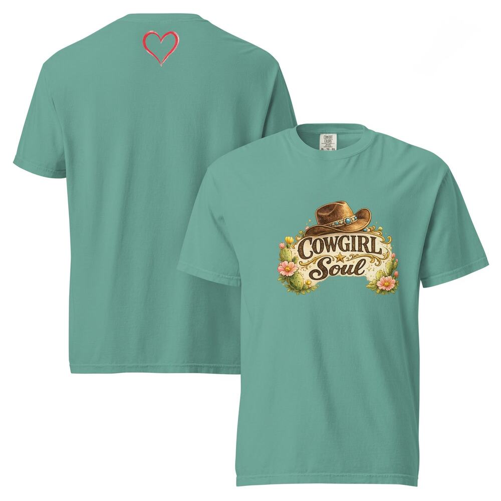 Cowgirl soul garment-dyed heavyweight t-shirt